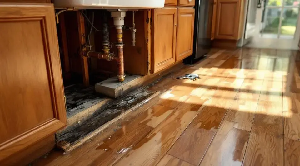 Kitchen Leak Damage Repair Irvine